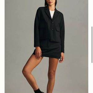 Anthropologie  NWT Maeve Shrunken Swing Ponte Jacket